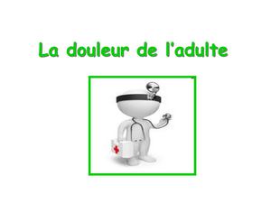 formation AS la douleur de l'adulte