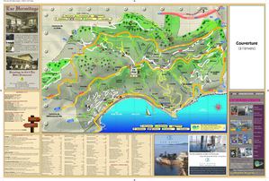 Eze - plan de la commune