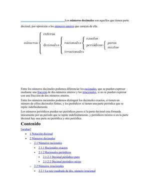 numeros decimales y fraccionarios