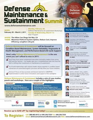 Defense Maintenance & Sustainment 2011 Conference Brochure