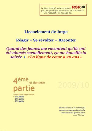 Fichiers pédophiles à la Radio Suisse Romande RSR découvert par Jorge Resende