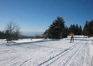 Domaine nordique du Haut Forez : le Col de la loge en Hiver...