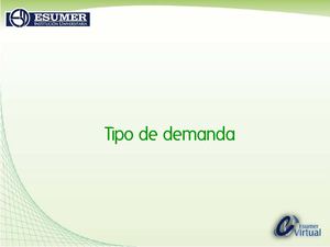 Tipo de demanda