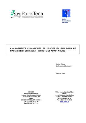Changements climatiques en Méditerranée
