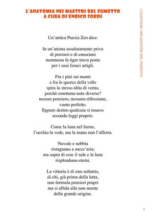 "L'anatomia nei maestri del fumetto" 