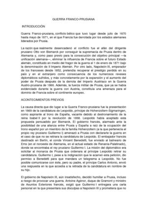 Guerra Franco Prusiana