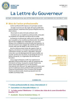 LETTRE DU Gouverneur oct 2010