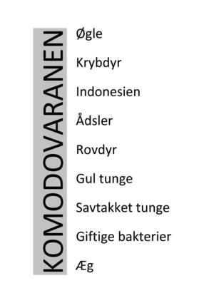 Komodovaranen af Lone Torp Rosenkilde