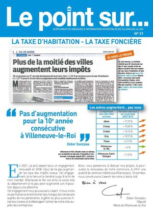 Impôts locaux : pas d’augmentation des taux pour la 10e année consécutive