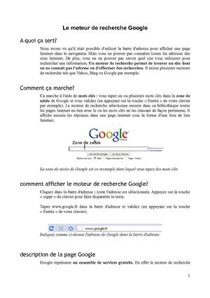Le moteur de recherche Google