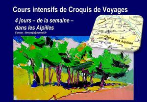 Croquis dans les Alpilles