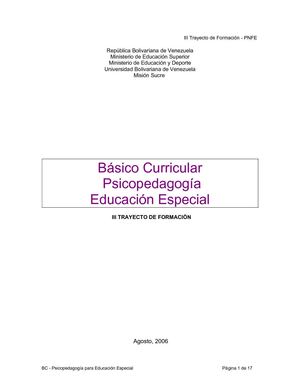 Psicopedagogia especial