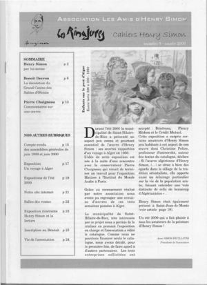 Cahiers Henry Simon N°08