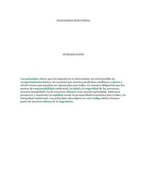 Código Ético del Ingeniero Industrial