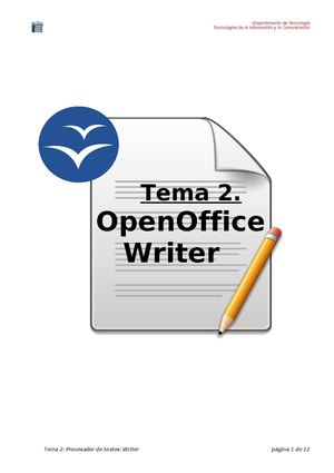 Tema 2. Apuntes de Openoffice Writer.