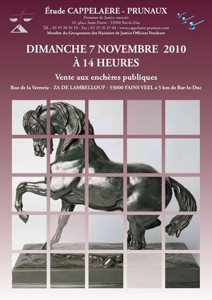 Vente aux enchères publiques du 7 novembre 2010