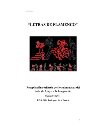 "Letras de flamenco"