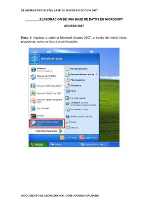 Ejemplo en Access 2007
