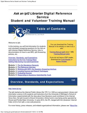 ipl2 Training Manual