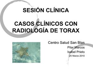 Sesión Clínico-Radiológica Marzo 2010