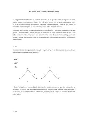 CONGRUENCIA DE TRIANGULOS