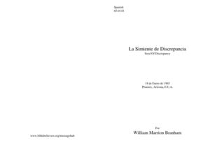 65-0118 LA SIMIENTE DE DISCREPANCIA