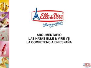 Argumentario Natas Elle & Vire Vs Competencia España