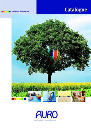 Catalogue de produits naturels AURO