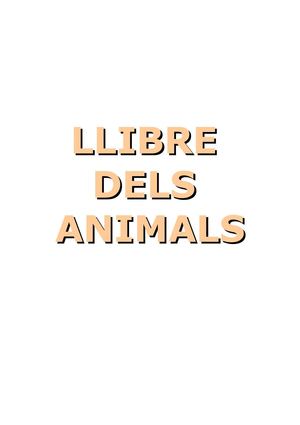 FITXES D'ANIMALS