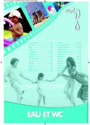 Catalogue Eau & Wc - Campings cars Diffusion