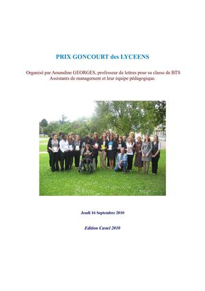 Goncourt des lycéens Prix FNAC