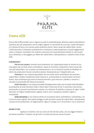 Crema Idratante Pharmaelite - nOx
