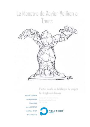 Le Monstre de Xavier Veilhan à Tours, L’art et la ville, de la fabrique du projet à la réception de l’œuvre