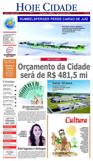 Jornal Hoje Cidade 13-11-2010