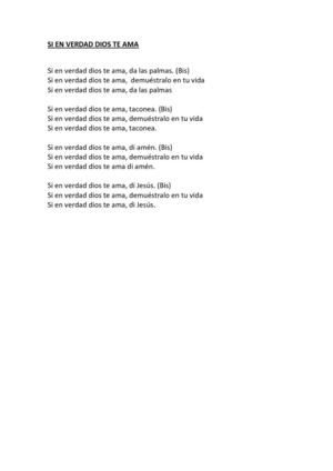 SI EN VERDAD DIOS TE AMA