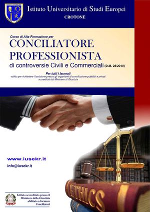 Corso di Alta Formazione - Conciliatore Professionista 