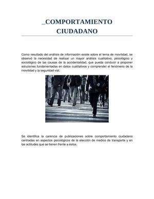 Comportamiento ciudadano