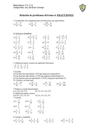 Relacion problemas tema 4