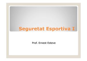 SEGURETAT ESPORTIVA