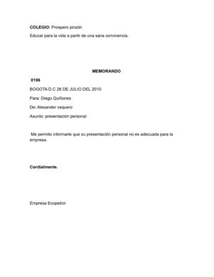 presentación personal