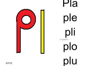Diapositiva de la combinación pl -pr