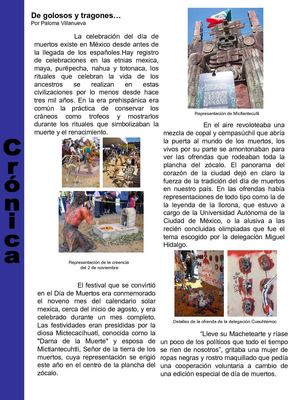 crónica día de muertos