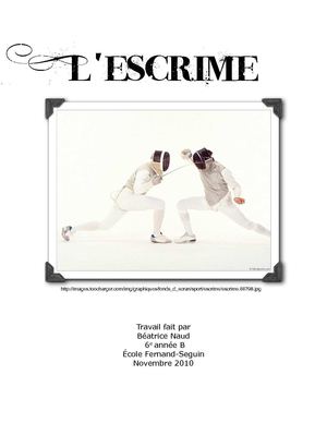 L'escrime