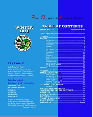 City of Whittier Parks, Recreation and Community Services Guide