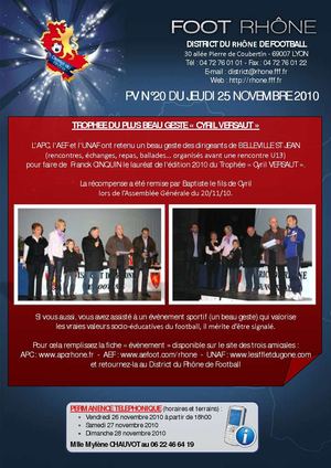 PV 20 du jeudi 25 novembre 2010