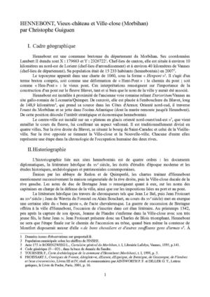 HENNEBONT, Vieux-château et Ville-close (Morbihan)