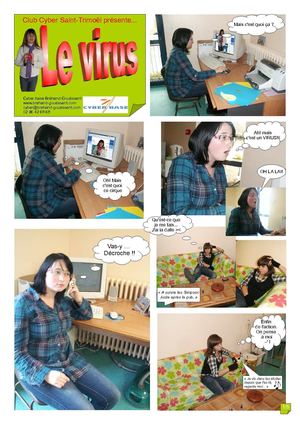 Le virus - Un roman-photo du Club Cyber de Saint-Trimoël !