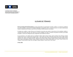 Glosario de estudiantes