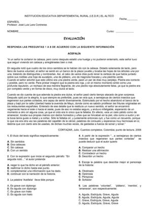 Prueba de Comprensión