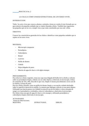 PRACTICAS DE BIOLOGIA